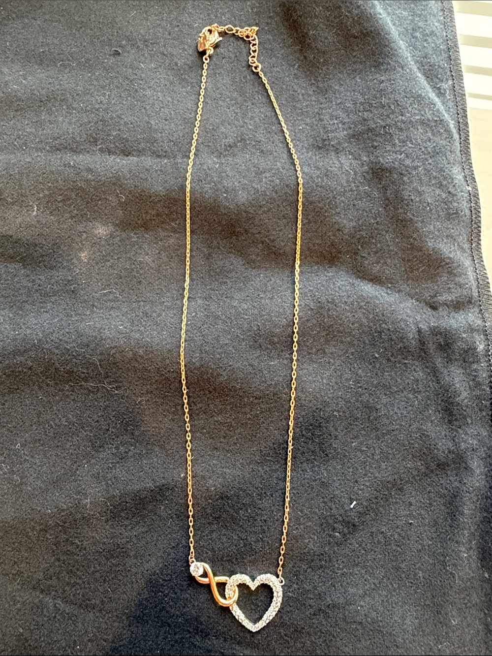 Hyperbola Swarovski Crystal Heart Necklace